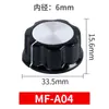 Mf-A01/A02/A03/A04/A05 Perilla de Interruptor Potenciómetro Núcleo de Cobre/Pieza de Escala de Sombrero Agujero Interior de 6 mm