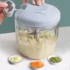 Prensador de Ajo, Triturador Manual de Ajo, Molinillo de Ajo Multifuncional, Picadora de Ajo y Jengibre para Carne, Picadora de Carne para Suplementos Alimenticios, Mini Licuadora de Ajo de Cocina
