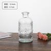 Vaso clássico em relevo vidro transparente escritório desktop ornamentos quarto pingente mini decoração vintage atacado