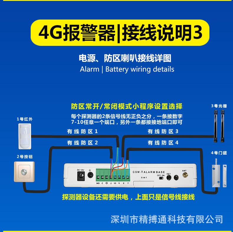 4G家用报警器