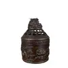 Queimador de Incenso de Lótus para Casa Interior Pequeno Ornamento Mini Bule Queimador de Incenso Pequeno Banhado a Cobre Queimador de Incenso de Nuvem Auspiciosa