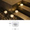 Luz solar para jardín, luz de ladrillo de hielo, luz LED, cubo de hielo enterrado, césped exterior, escalones de jardín, decoración de paisaje, luz de ambiente