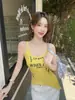 2788 # Camisola estampada con estampado de letras, camisola de punto para mujer, corte ajustado, versátil, adecuada para usar como prenda exterior, en un estilo de chica caliente