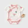 Mameluco de Bebé Verano Delgado Recién Nacido Algodón Puro Sin Costuras Capa Base Pijama Mono Infantil Mameluco Triángulo