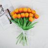 Flores de Tulipán Artificiales Baishun Transfronterizas, Accesorios de Flores Falsas, Material Plástico, Decoración de Bodas, Fábrica de Accesorios de Ramo para Sala de Estar