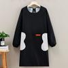 Delantal de Cocina para el Hogar Impermeable y a Prueba de Aceite Trabajo Manga Larga Nuevo Estilo Ropa Exterior Peto para Adulto Ropa de Trabajo Impresión de Logotipo