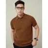 Camisa polo, camisa de punto, camiseta de manga corta para hombre, cuello camisero, rayas verticales, estilo old money, negocios, seda de hielo, verano, venta al por mayor de fábrica transfronteriza