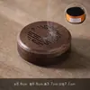 Quemador de Incienso Portátil de Madera Maciza de Nogal Negro Estilo Chino para Uso en Interiores, Adecuado para Árbol de Sándalo, Sándalo y Difusor de Aroma para Ceremonia de Té, Caja Decorativa de Madera