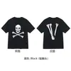 Nueva Camiseta Vlone Jerry Grande V Humo Reflectante Holgada de Manga Corta Flor de Cerezo Pareja Streetwear de Moda