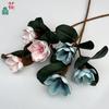 Três cabeças com folhas pintura Magnólia mão Magnólia casa sala de estar decoração flor artificial rua comercial janela flor de seda