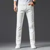 2026 Calça Jeans Casual Solta Tamanho Grande Tendência Estilo Coreano Elástica Não Desbota Slim Reta