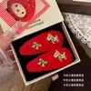 Pasador de Lana Rojo con Forma de Copo de Nieve para Mujer, Clip Lateral de Perla, Accesorio de Año Nuevo de Alta Gama, Estilo Desenfadado para Flequillo y Cabello Suelto