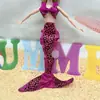 Muñeca de juguete de 30 cm cambia ropa 11.5 pulgadas ropa de sirena tela de escamas de pescado ropa pescado traje de sirena