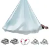 Hamaca de Yoga Aéreo 7m Set Uso en Casa Placa Fija Accesorios Cuerda de Suspensión Elástica Tela para Colgar Estudio de Yoga