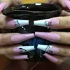 Europa y Estados Unidos ropa de viento pieza de uña super larga Pura quiero uña uña uña pieza de uña degradado parche de uña postiza personalizado venta al por mayor