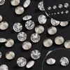 Diamantes de Zircônia Pontiagudos com Múltiplas Facetas Banhados a Zircônia, Diamantes Super Brilhantes para Nail Art, Cristal Sintético de Zircônia para Nail Art DIY