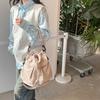 Bolso tipo cubo informal de gran capacidad, nuevo bolso de hombro con cordón ajustable y diseño avanzado para mujer.