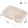 Caixa de Almoço Portátil Três Compartimentos Estilo Japonês Transfronteiriça, Caixa para Fast Food, Caixa de Plástico Selada, Caixa para Conservar Fresco, Caixa de Almoço para Estudantes e Trabalhadores de Escritório