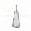 Frasco de Vidro Cônico Espessado para Dispensador de Álcool em Gel Garrafa de Vidro Vazia para Banheiro de Casa Gel de Banho Shampoo Creme Limpador Facial