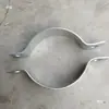 Grampo Duplo Semicírculo Tipo C Galvanizado Face Dupla Barra Plana Poste de Sinalização Poste de Banner Cartão Duplo Poste de Poste de Rua Tubo de Combate a Incêndio Grampo de Fixação