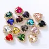 Borda em Forma de Coração Costurada à Mão Garra Strass Cristal Fivela Strass de Vidro Broche DIY Buraco Sapato Grampo de Cabelo Acessório de Cabelo Ornamento Acessórios