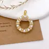 Pingente Anel de Pérola Design de Lua Colar Pingente Feminino Simples Moda Versátil Acessórios de Alto Padrão Não Desbotáveis