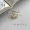 Nuevo Colgante de Mariposa Multicolor de Piedra Ojo de Gato, Nuevo Estilo Chino Hanfu Colgante de Nube de Jade Ojo de Gato Accesorio para Cadena de Suéter