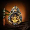 Colgante Tangka de los Doce Signos del Zodíaco 2026 Modelo Nuevo Deidad Guardiana para el Año de Nacimiento - Samantabhadra, Manjushri, Buda Vairocana