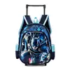 Mochila Escolar con Ruedas Modelo Nuevo Transfronteriza para Niños de 12 Pulgadas, Mochila de Estudiante de Primaria Rígida, Mochila Escolar de Jardín de Infancia con Dibujo de Kuromi
