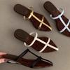 Sandalias de cuña de moda, Zapatos romanos, Zapatos de exterior para mujer 2026 Verano, Dorados, Casual, Sandalias francesas de tacón alto