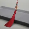 Llavero Colgante de Borla Xingshi Esmalte Cloisonné de 8 cm Accesorios Colgantes Retorcidos a Mano para Placket de Cintura Hanfu