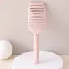 Pente Grande de Palheta para Cabelos Cacheados, Ferramenta de Styling Volumizador, Pente com Almofada de Ar para Cabelos Longos, Pente Massageador, Pente Grande Curvo