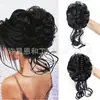 Coque de Cabelo da Moda para Comércio Exterior com Cabelo Falso, Coque Desarrumado, Aplique de Cabelo Trançado Longo e Volumoso, Argola de Cabelo Sintético com Presilha