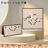 Conjunto Magnético de Gomoku Diretamente do Fabricante, Gomoku para Crianças e Alunos do Ensino Fundamental, Conjunto de Tabuleiro Dobrável Portátil Educacional para Iniciantes
