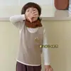 Roupa Infantil Jaqueta Outono e Inverno Novo Estilo Colete Quente para Bebê Classe a Meninos e Meninas Colete Pulôver