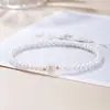 Pulsera de Perlas de Imitación Versátil de Moda Elástica con 26 Letras Pulsera de Perlas para Mujer con Cuentas Venta al por Mayor