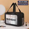 Bolsa de maquillaje impermeable con separación para seco y húmedo, bolsa de tocador portátil de gran capacidad para viajes, bolsa de almacenamiento de maquillaje de mano para baño y fitness