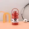 Termo de Acero Inoxidable 304 con Popote, Tetera Portátil para Montañismo y Viajes, Botella de Agua para Deportes al Aire Libre, Capacidad Extra Grande