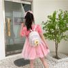 Nova mochila infantil de lantejoulas com flores, mochila de viagem de lazer, mochila escolar fofa de desenho animado para meninas de dança, jardim de infância
