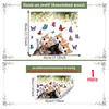 Variedad de Pegatinas para Ventanas de Animales Lindos de Dibujos Animados para Puertas de Cristal y Ventanas, Pegatinas de Cristal de Adhesión Estática con Visibilidad de Doble Cara