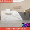 Mesa de Escritório Balcão Moderno Simples Balcão de Caixa Recepção Salão de Beleza Armário de Arquivos de Luxo Mesa de Recepção Curva de Luxo Leve