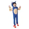 Disfraz de Cosplay de Juego de Dibujos Animados para Halloween, Disfraz de Escenario para Niños de Sonic, Disfraz de Fiesta/Espectáculo