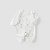 Mameluco para Bebé Clase A Algodón Puro Traje de Una Pieza Cuatro Estaciones 0-3 Recién Nacido Ropa de Monje Ropa para Bebé Recién Nacido Primavera Otoño