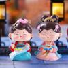 Nuevo Estilo Tang Xiaohuan Elegante Figura Pequeña de Muñeco de Cabeza Móvil Dibujos Animados Estilo Antiguo Exquisito Regalo para Niñas Decoración de Escritorio Venta al por Mayor
