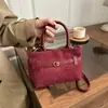 Moda Transfronteriza Versátil Comercio Exterior Bolso de Mujer 2026 Nuevo Vintage Versátil Gamuza Mate Bolso de Hombro Bolso Cruzado
