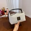 Bolsa de Lona Simple Estilo Coreano Transfronteriza Sensación de Alta Gama Bolsa para Guardar Productos de Skincare Portátil de Viaje Bolsa de Maquillaje de Mano para Mujeres
