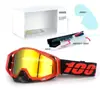 Set de Casco de Motocicleta Clásico en Stock, Gafas Todoterreno, Gafas de Exterior a Prueba de Viento, Gafas de Esquí UV, Gafas de Montar