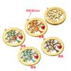 Acessórios de joias em aço inoxidável pingente corrente diy pulseira acessórios pingente acessórios gota ponto de óleo diamante Pingente Dourado