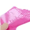 Uau, Sacolas Plásticas Transparentes Rosa Espessas Personalizadas de Agradecimento para Embalagem de Comida para Viagem, Sacolas Convenientes