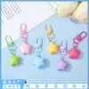 Chaveiro Pingente de Fivela Plana de Liga de Estrela Gorda Colorido Macaron DIY Múltiplos Estilos Pingente Pequeno para Cartão de Acesso de Mochila Escolar
